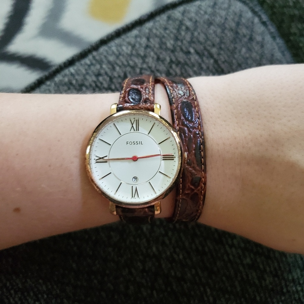 Fossil Jacqueline wraparound watch